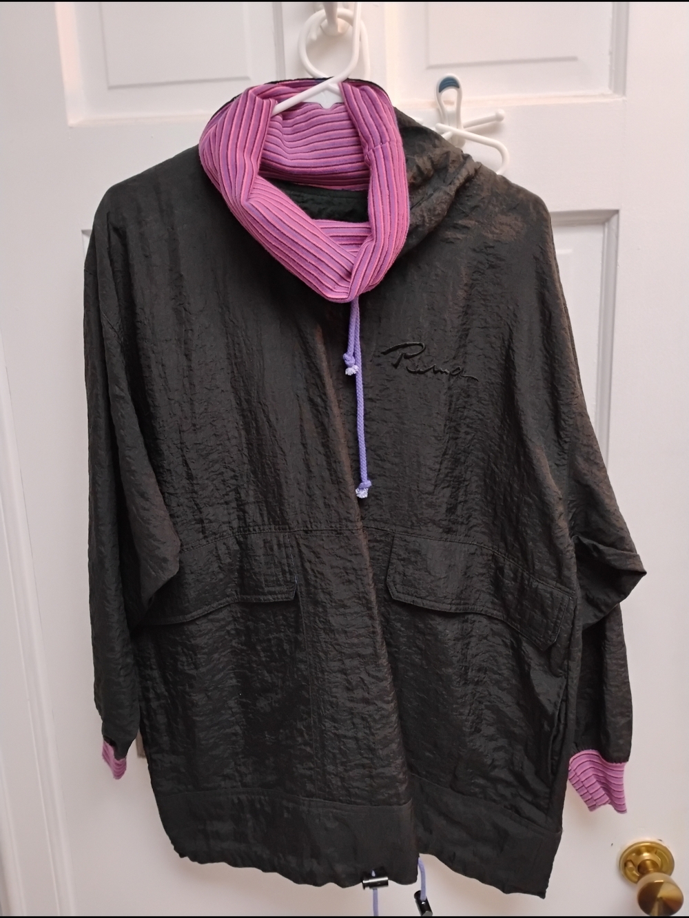 Puma Vintage Black Hooded Windbreaker